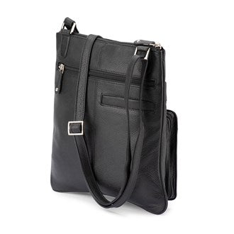 Franco Bonini - 3849 Leather Side Bag - Black - 0