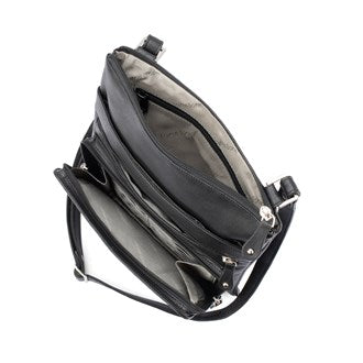 Franco Bonini - 3849 Leather Side Bag - Black-3