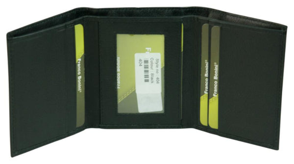 Franco Bonini - Trifold Mens Wallet - 404 Black