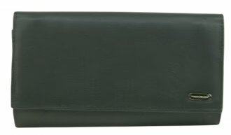 Franco Bonini - 2902 Med Flap Wallet W Zip Around Coin - Black
