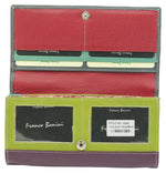 Franco Bonini - 4206 Classic Flap over ladies leather wallet - Grey Multi