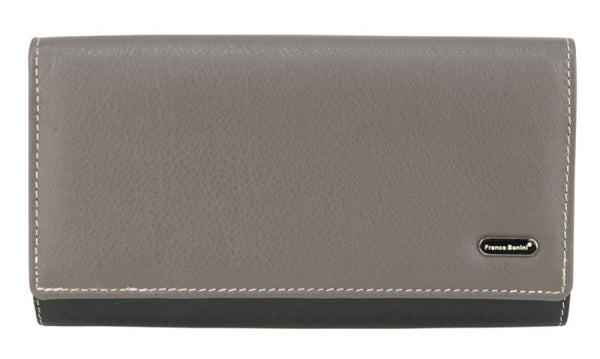 Franco Bonini - 4206 Classic Flap over ladies leather wallet - Mushroom Multi