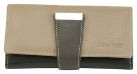 Franco Bonini - 4207 Ladies Large Leather Wallet - Mushroom Multi