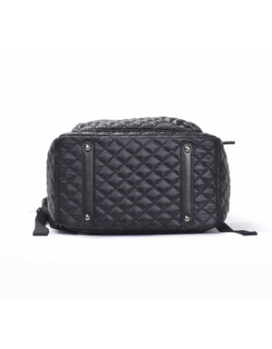 Tosca - MET981 Metro Fashion Quilted15in Laptop Backpack - Black