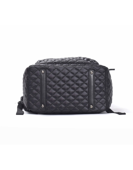 Tosca - MET981 Metro Fashion Quilted15in Laptop Backpack - Black