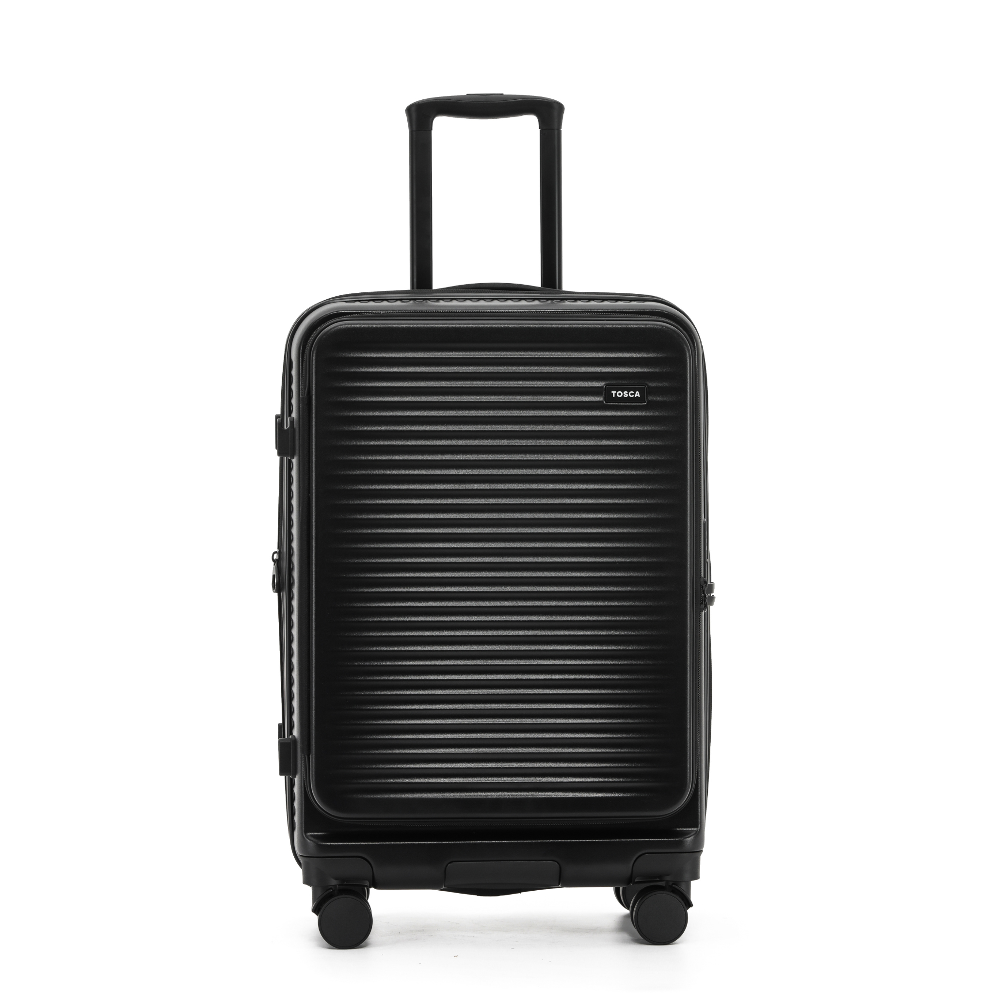 Tosca - ZEN Set of 3 (L-M-S) Top Lid opening Suitcases - Black