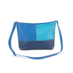 Franco Bonini - 5081 3 section leather handbag - Blue Multi