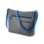 Franco Bonini - 5081 3 section leather handbag - Blue Multi