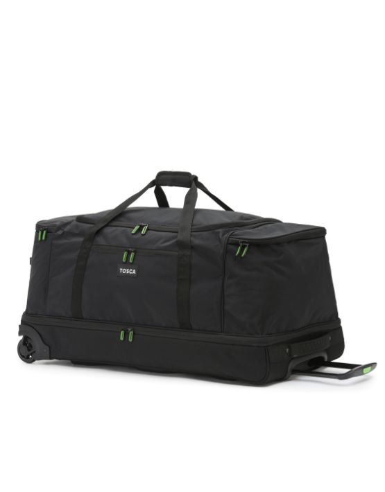 Tosca - TCA798TWJ-A 85cm Wheeled split compartment Duffle - Black/Grey/Lime