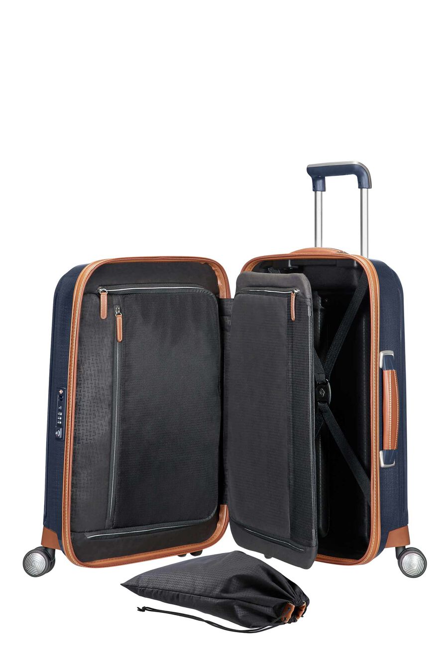 Samsonite - Lite Cube Deluxe 55cm Carry On Spinner Suitcase - Midnight Blue - Special Edition
