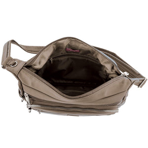 Pierre Cardin - PC4077 Nylon Crossbody Bag - Camel