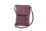 Franco Bonini 7020 - Leather small crossbody phone bag - Purple