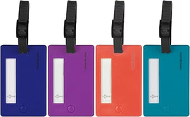 Tosca - LT1521 Pastel colours Plastic Luggage Tags - Assorted - 0