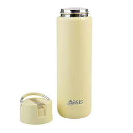 Oasis - 8867 MODA 700Ml Ceramic tripple wall insulated Bottle w Straw - Daffodil - 0