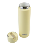 Oasis - 8867 MODA 700Ml Ceramic tripple wall insulated Bottle w Straw - Daffodil