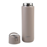 Oasis - 8867 MODA 700Ml Ceramic tripple wall insulated Bottle w Straw - Latte