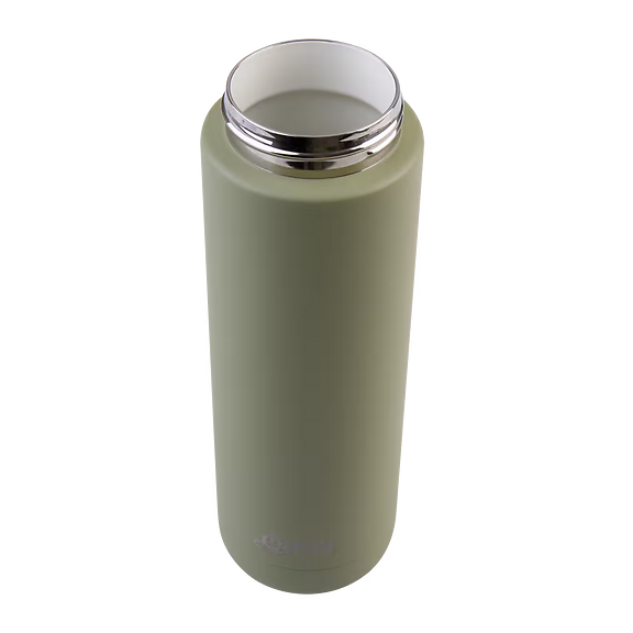 Oasis - 8867 MODA 700Ml Ceramic tripple wall insulated Bottle w Straw - Bolive Green