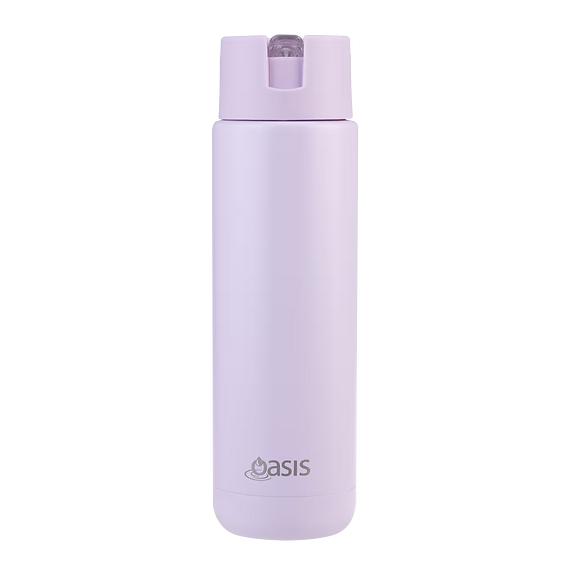 Oasis - 8867 MODA 700Ml Ceramic tripple wall insulated Bottle w Straw - Orchid