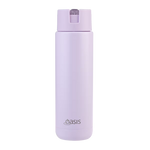 Oasis - 8867 MODA 700Ml Ceramic tripple wall insulated Bottle w Straw - Orchid