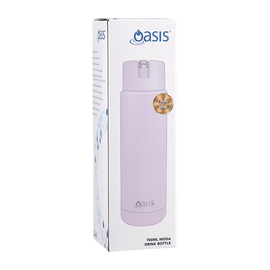 Oasis - 8867 MODA 700Ml Ceramic tripple wall insulated Bottle w Straw - Orchid - 0