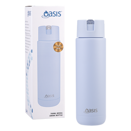 Oasis - 8867 MODA 700Ml Ceramic tripple wall insulated Bottle w Straw - Periwinkle - 0