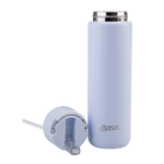 Oasis - 8867 MODA 700Ml Ceramic tripple wall insulated Bottle w Straw - Periwinkle