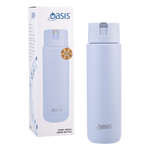 Oasis - 8867 MODA 700Ml Ceramic tripple wall insulated Bottle w Straw - Periwinkle