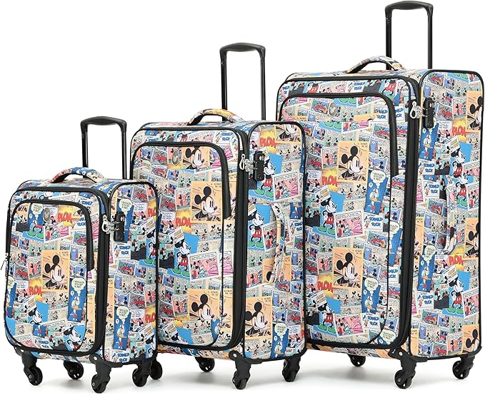 Disney - DIS022 Comic Soft - Set of 3 Suitcases