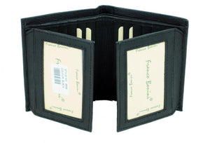 Franco Bonini - 16 Card Dual ID Window Mens Wallet - 9558 Black