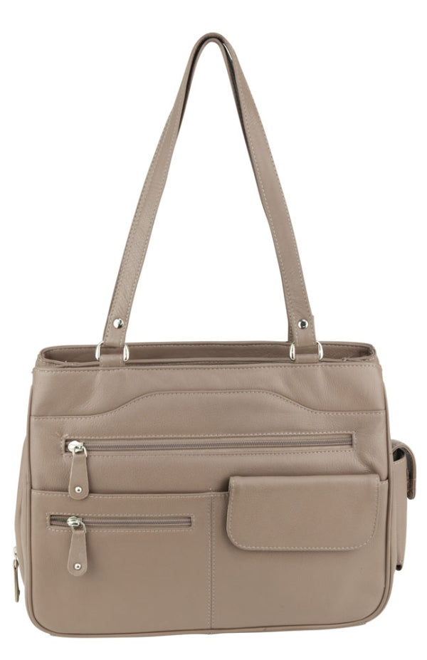 Franco Bonini - 9920 Leather Multi pocket bag - Stone