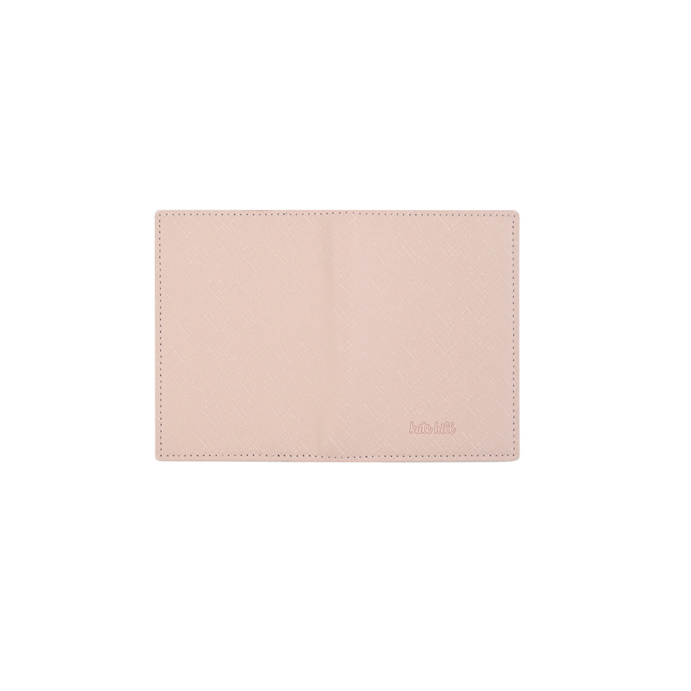 Kate Hill - KA120 Passport Holder and Luggage Tag Gift Set - Blush