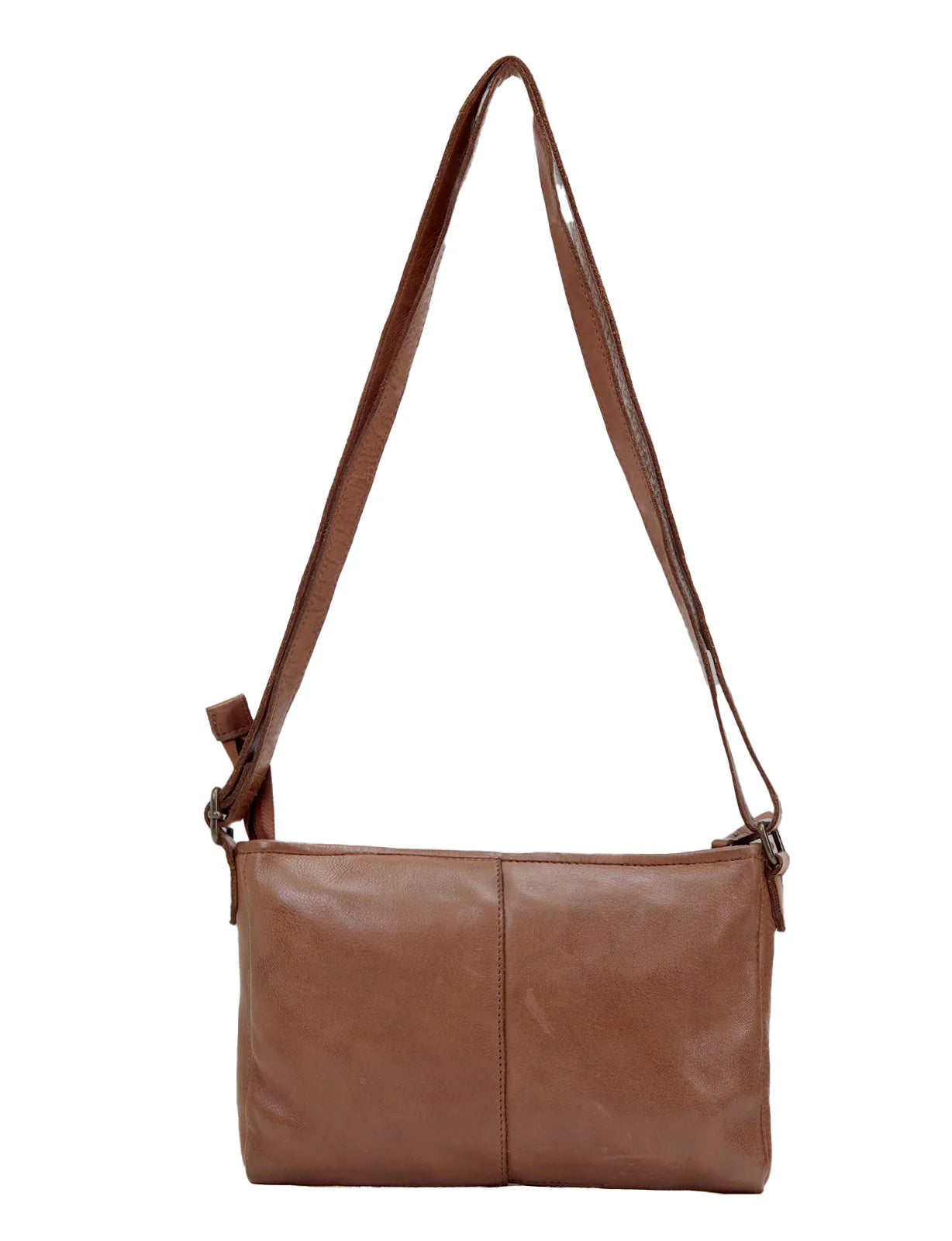 Saddle & Sash - A0003 Jindabyne Sm Woven Leather handbag - Cognac