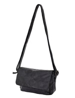 Saddle & Sash - A0004 Esperance Sm Flapover Leather crossbody bag - Black