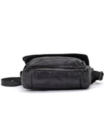 Saddle & Sash - A0004 Esperance Sm Flapover Leather crossbody bag - Black
