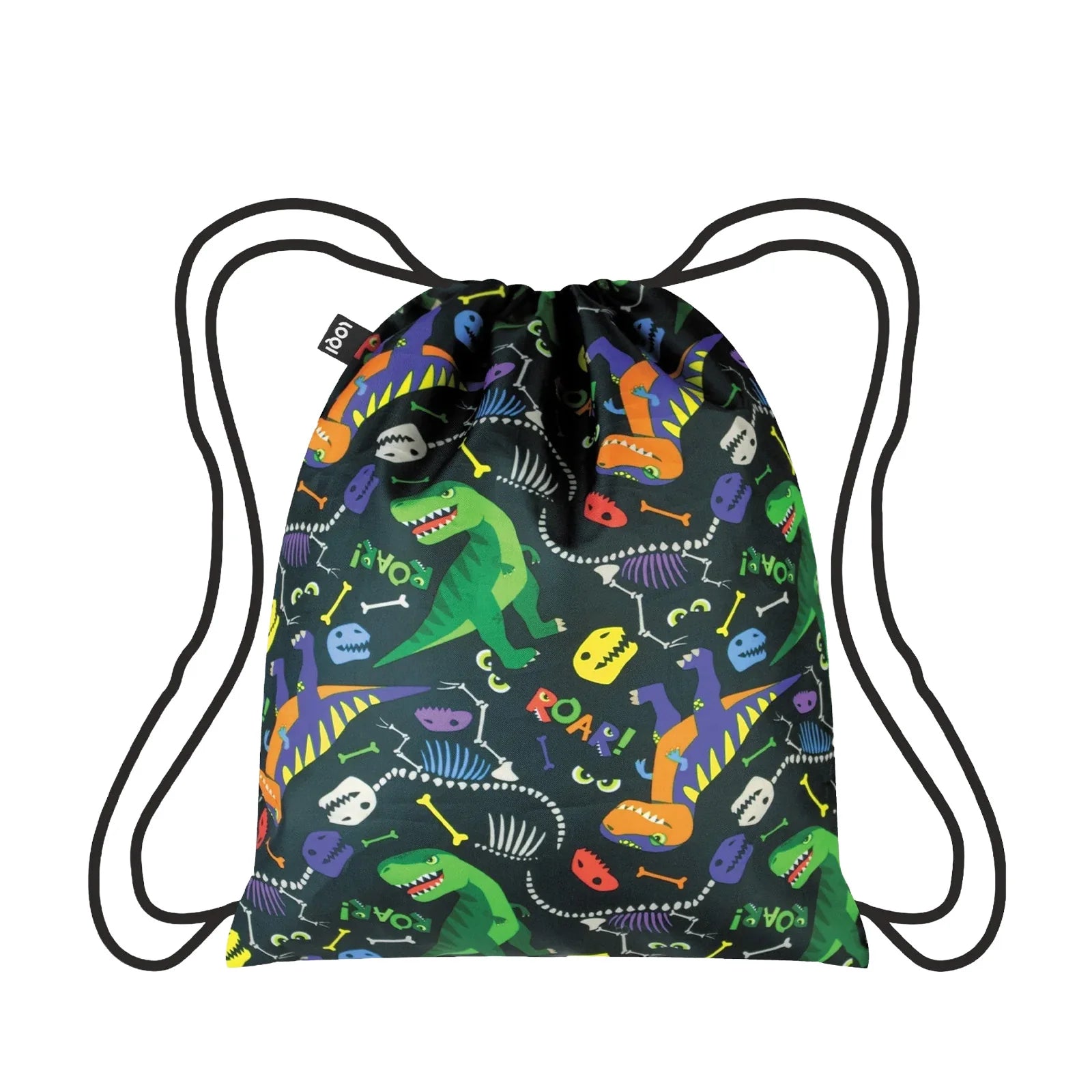LOQI - Dinosaur Roar mini Drawstring backpack - Dinosaur