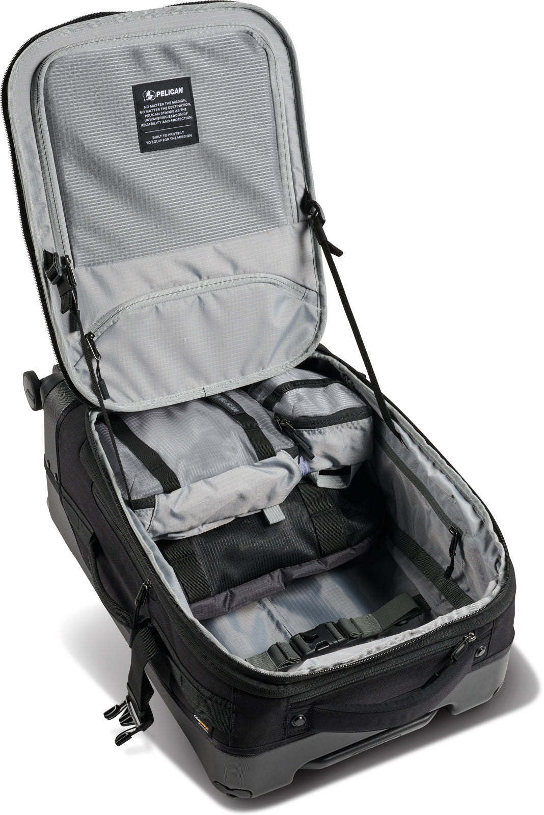 PELICAN AEGIS 4WCO 22IN 4 WHEEL ROLLING DUFFEL CHARCOAL SAGE