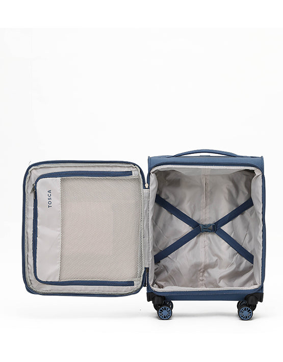 Tosca - AIR5055 Underseat Trolley case - Blue