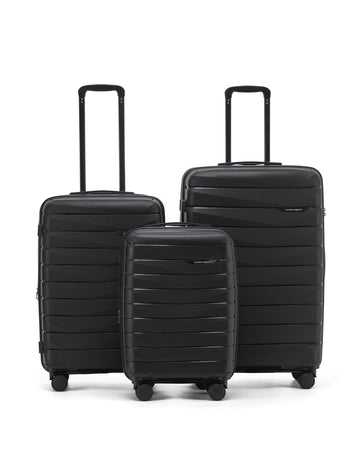 Aus Luggage - PILOT Set of 3 (L-M-S) - Black