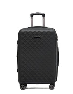 Aus Luggage - ALC440-25A Venice ABS Medium Spinner - Black