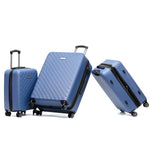 Aus Luggage - Venice Set 3 Suitcases 29-25-20 - Indigo