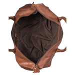 Leather Culture - 18004 Overnighter Leather duffle - Cognac