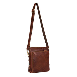 Leather Culture - 22-105 Jeffy Leather tablet side bag - Cognac