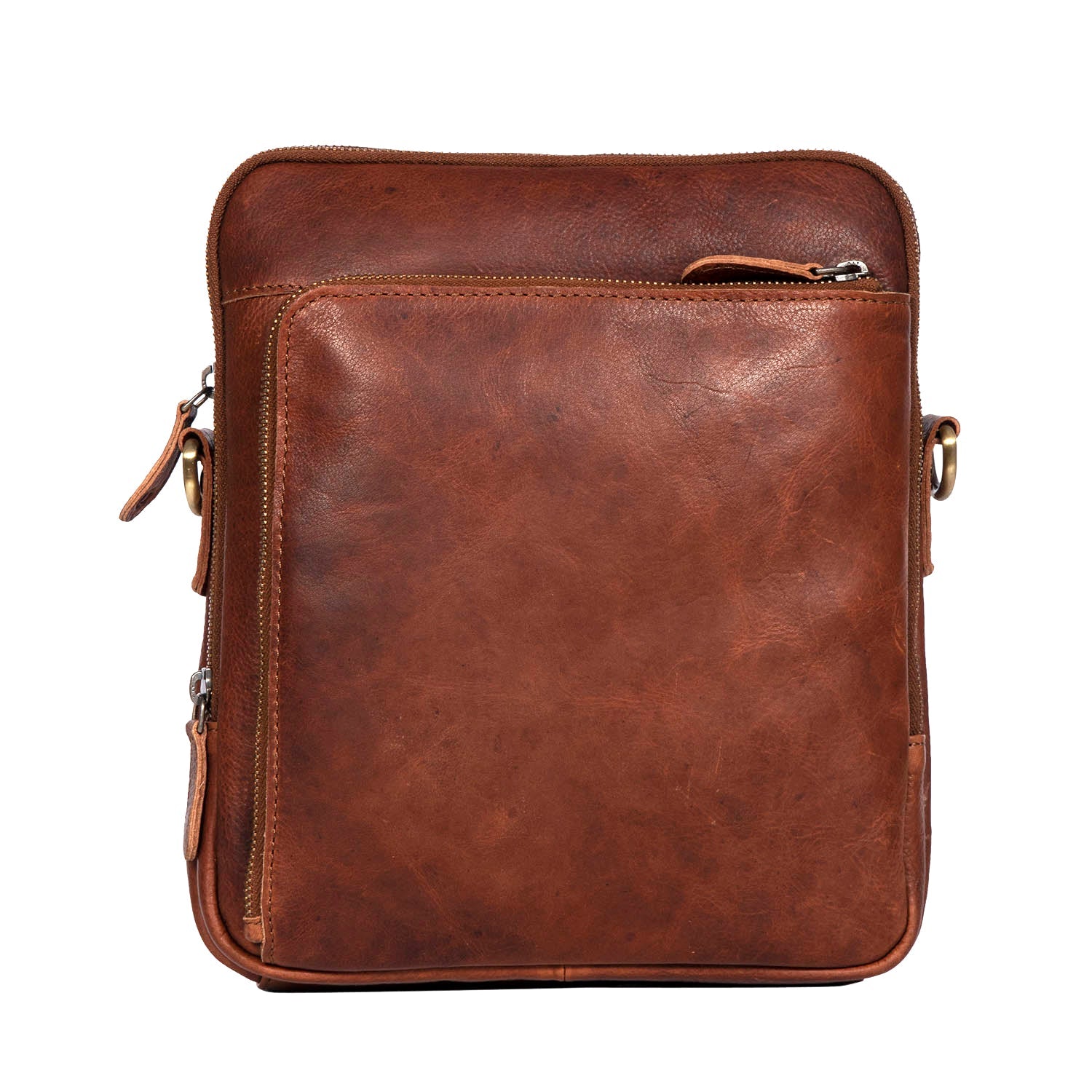 Leather Culture - 22-105 Jeffy Leather tablet side bag - Cognac