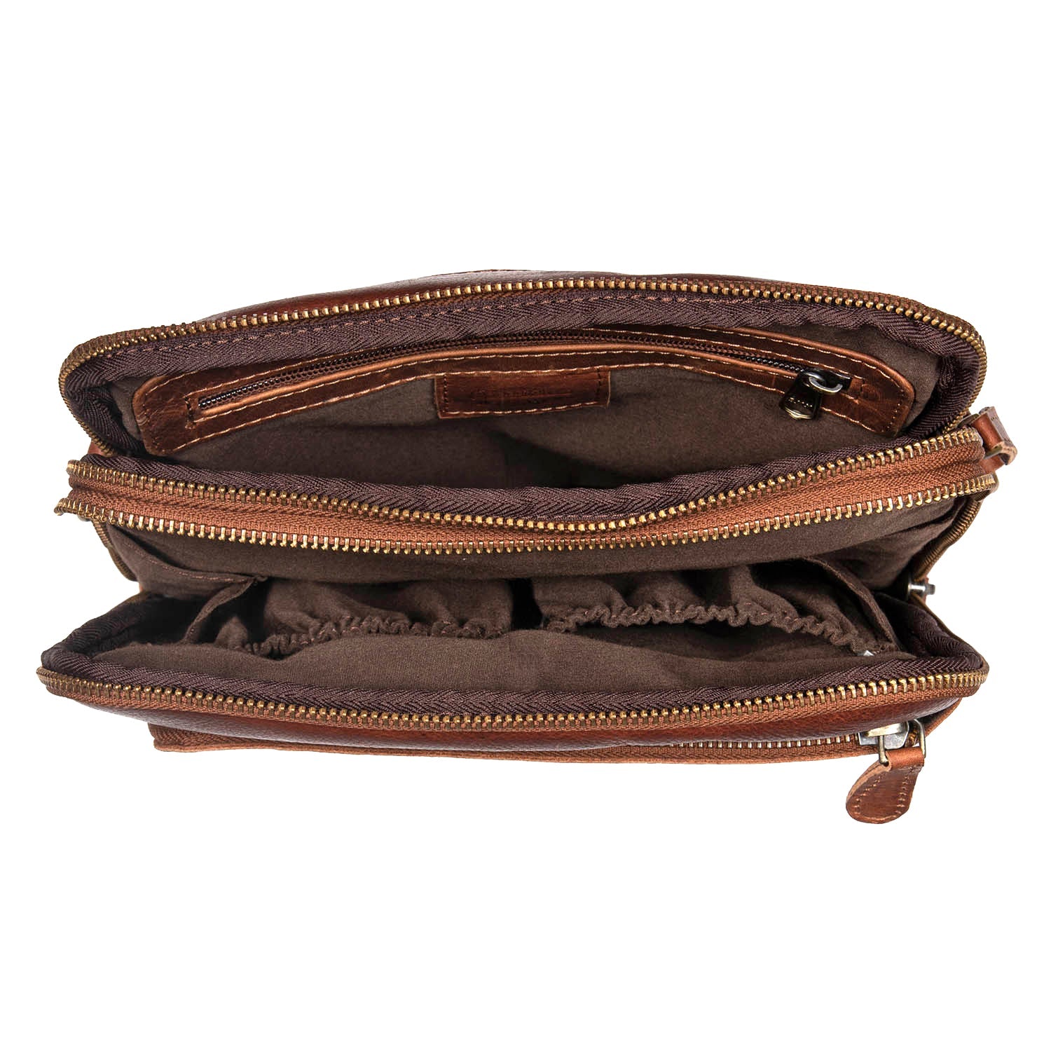Leather Culture - 22-105 Jeffy Leather tablet side bag - Cognac