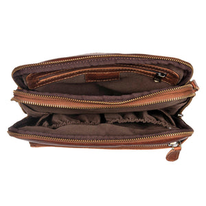 Leather Culture - 22-105 Jeffy Leather Tablet Side Bag - Cognac