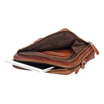 Leather Culture - 22-105 Jeffy Leather tablet side bag - Cognac