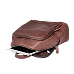 Leather Culture - 22-112 HAWK Medium Leather backpack - Espresso