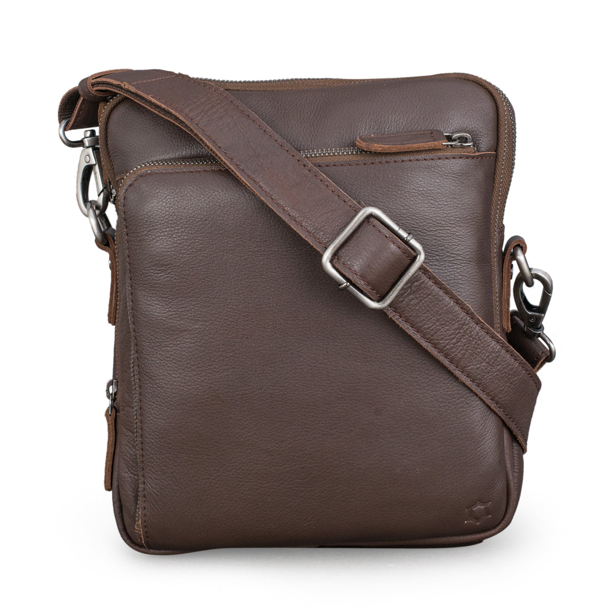 Leather Culture - 22-105 Jeffy Leather tablet side bag - Espresso