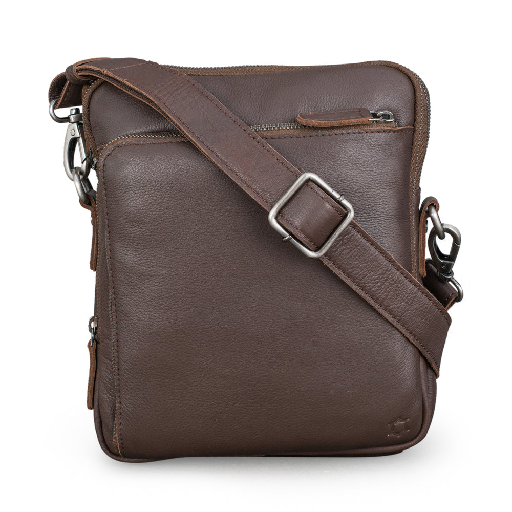 Leather Culture - 22-105 Jeffy Leather Tablet Side Bag - Espresso