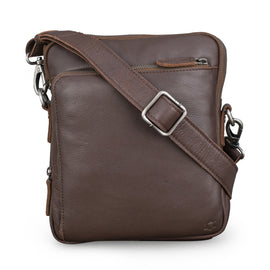 Leather Culture - 22-105 Jeffy Leather tablet side bag - Espresso